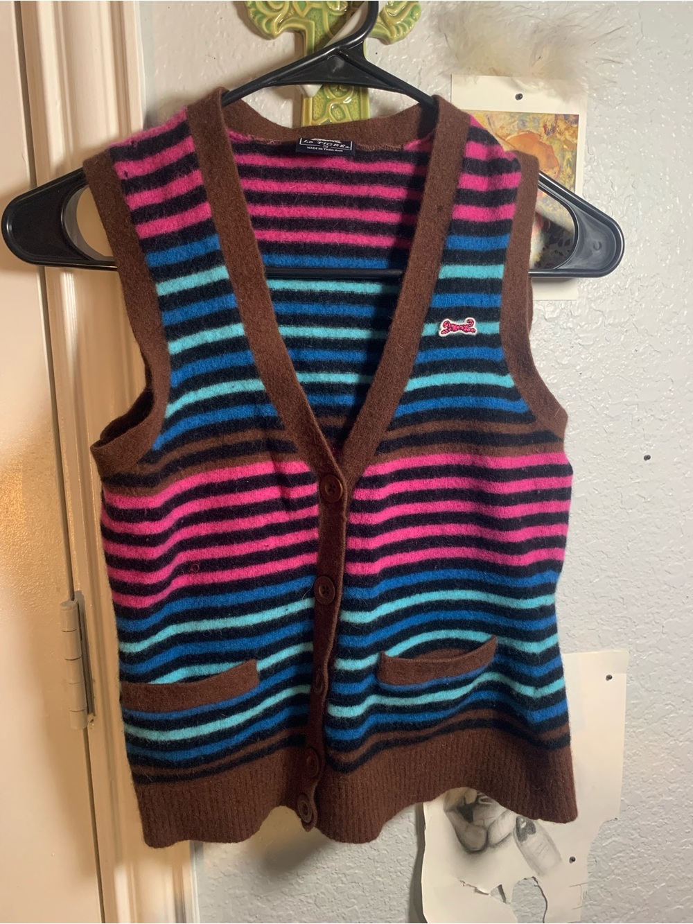 striped wool vest - Le tigre